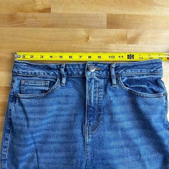 Frame Denim Size 29 Blue Bixby Le Crop Mini Bootcut High Waisted Jeans - Picture 9 of 11